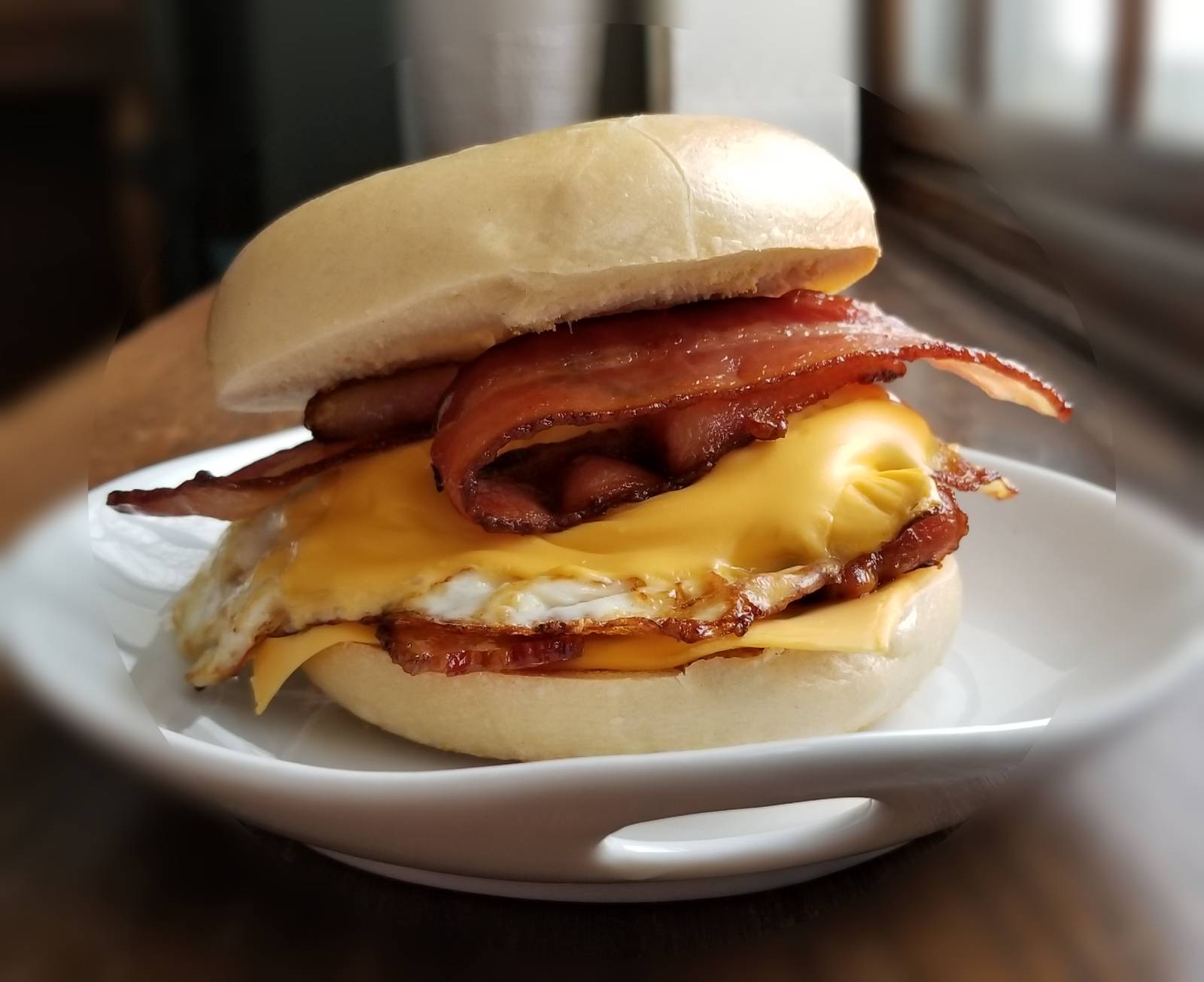 Bacon, Egg and Cheese Bagel Sandwich