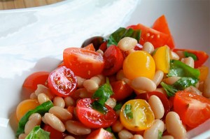 Mixed Tomato and Cannellini Bean Salad - Simple Comfort Food